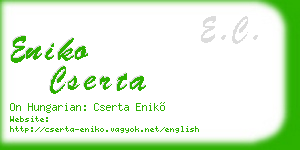 eniko cserta business card