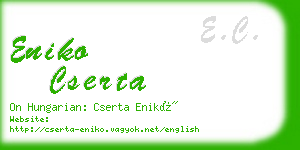 eniko cserta business card